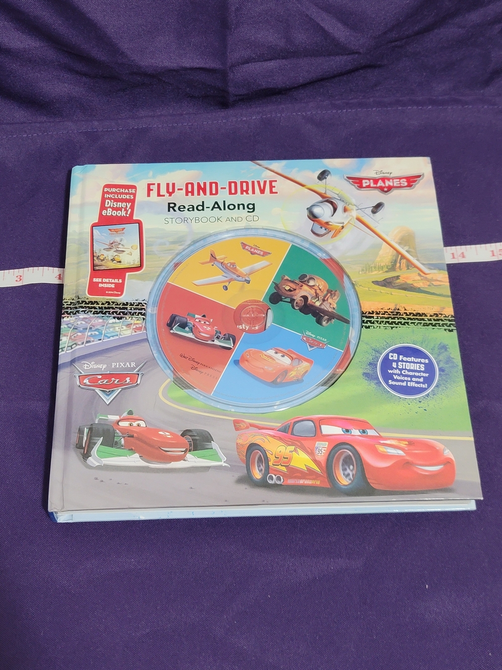 Disney Planes & Cars Read-Along Storybook with Colorful Multi-Colored Cover